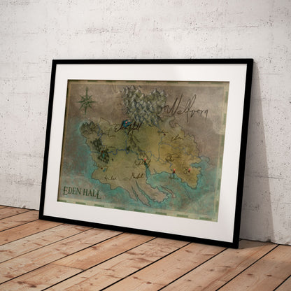 Poster "Wellvern Landkarte"