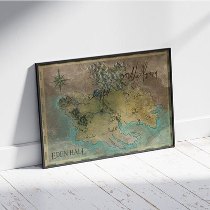 Poster "Wellvern Landkarte"