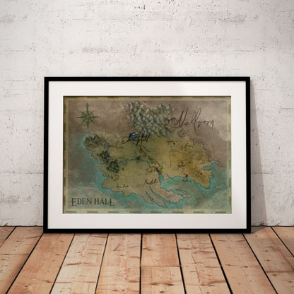 Poster "Wellvern Landkarte"